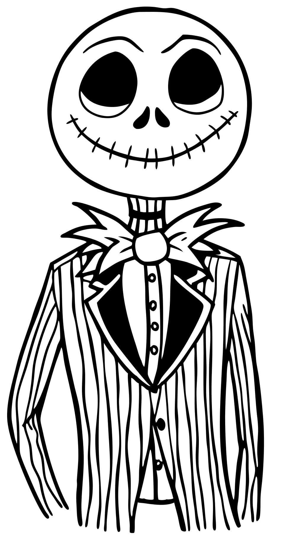 Jack Nightmare antes de Navidad para colorear